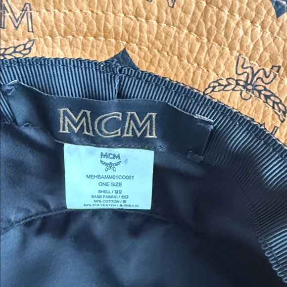 Vintage MCM Cognac Bucket Hat with Black Logo - Picture 8 of 10